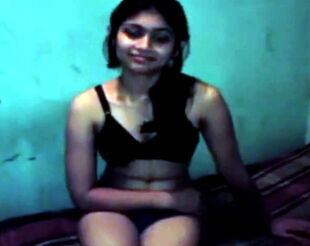 Bengali young lady Akshara with her bf Mujeeb on web cam