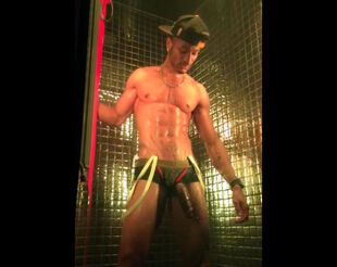 Masculine Striptease for femmes in the night club