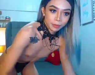 Super-fucking-hot teensy chinese trans on web cam 2